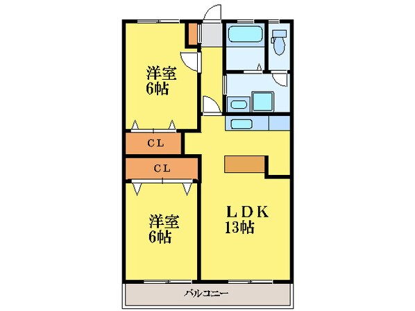 第一病院前 徒歩1分 1階の物件間取画像